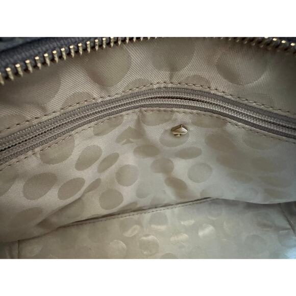 Kate Spade 2 tone leather satchel with crossbody strap - Picture 4 of 6